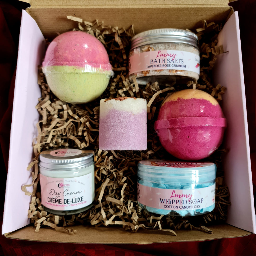 Bath time & pamper gift box for her
