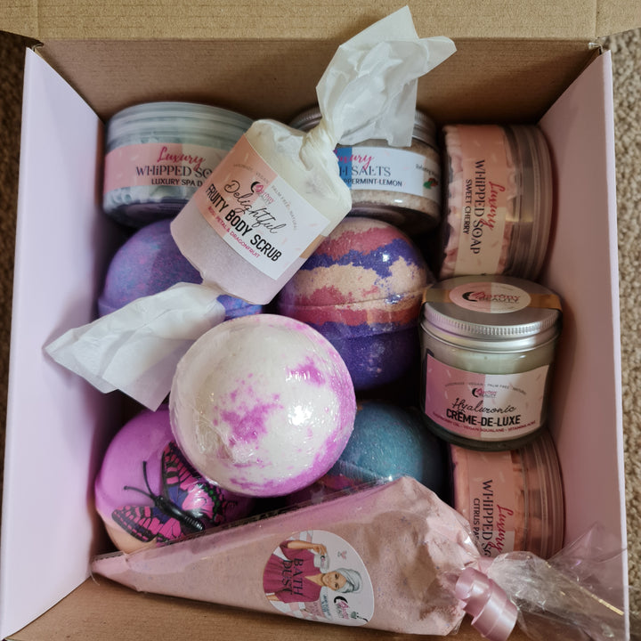 Bath time gift box (£67 Value) + Free £5 Voucher